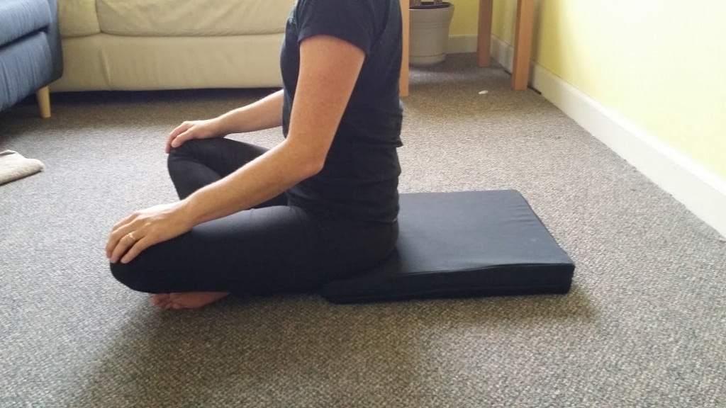 crisscross sitting on a pad