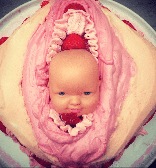 crowning baby cake