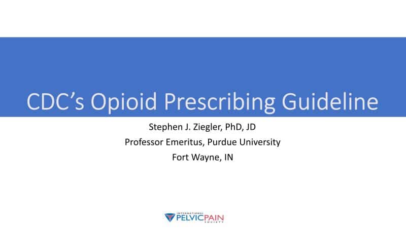 Center for Disease Control Opioid